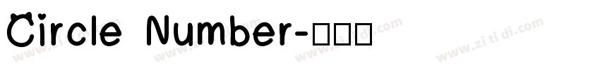 Circle Number字体转换